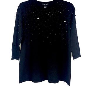 Alfani Petite Embellished Knit Sweater